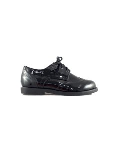 SCARPA BIMBO VERNICE C/LACCI