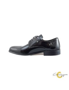 SCARPA UOMO PELLE C/LACCI 2