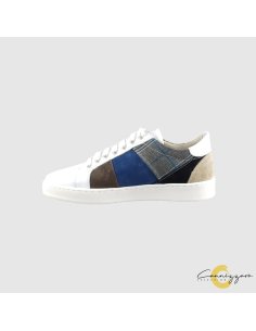SCARPA UOMO PELLE C/LACCI 2
