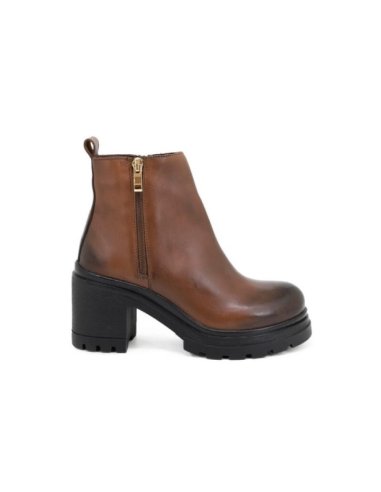Tronchetto Donna In Pelle Con Zip Queen Helena