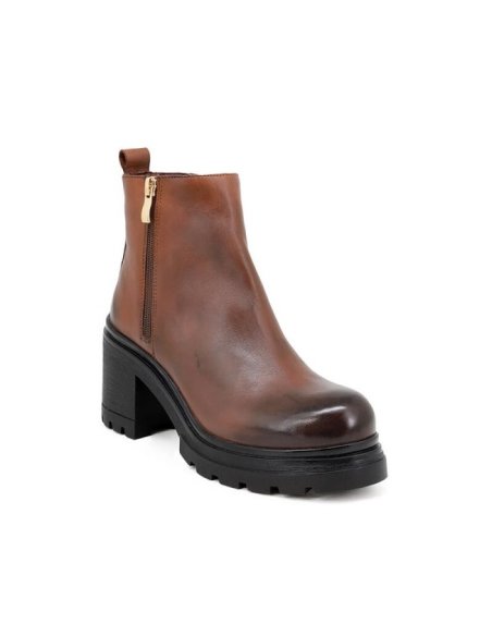 Tronchetto Donna In Pelle Con Zip Queen Helena