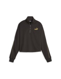 Felpa Donna Mezza Zip Puma