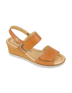 Sandalo Donna Vitello Con Velcro Valleverde