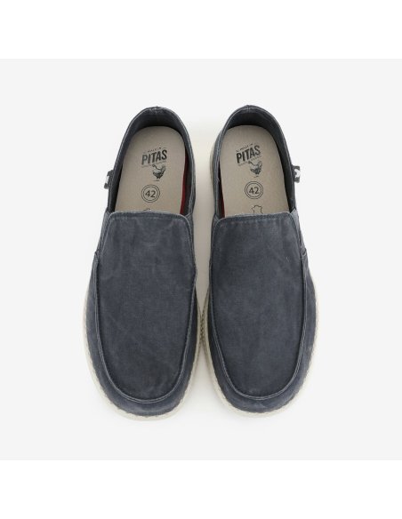 Mocassino Slip On Uomo Canvas Pitas