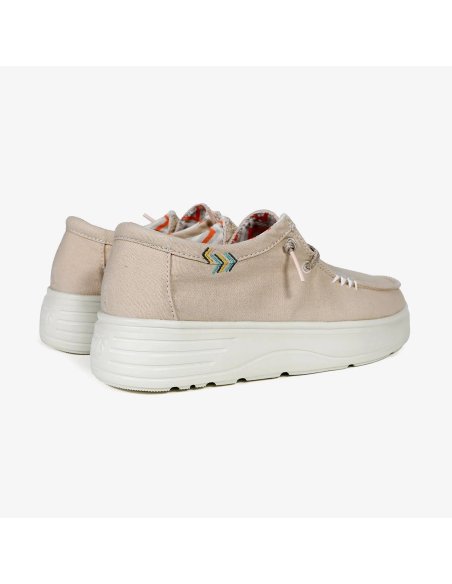 Scarpa Canvas Donna Con Lacci Pitas