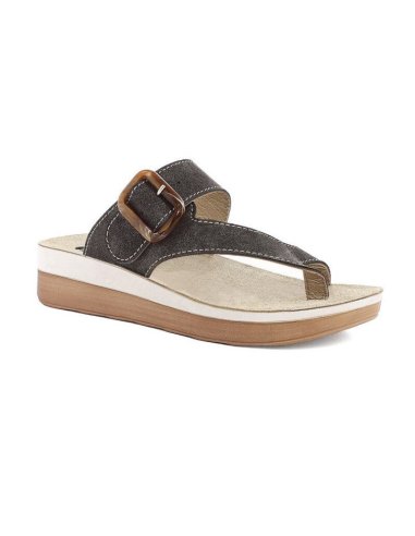 Infradito Donna Suola Bicolore Con Fibbia Inblu