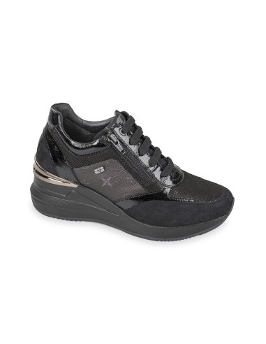 SCARPA DONNA SUEDE C/LACCI