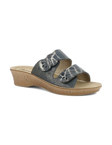CIABATTA DONNA C/VELCRO
