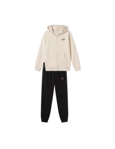 Tuta Bimba Zip Lunga Con Cappuccio Puma