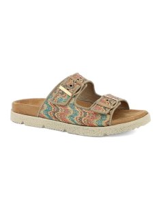 Ciabatta Donna Doppia Fascia Con Fibbie Inblu