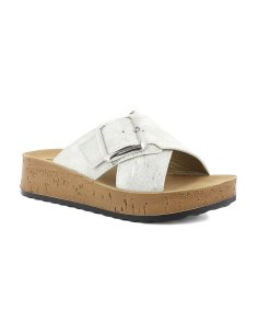 Ciabatta Donna Doppia Fascia Con Fibbia Inblu