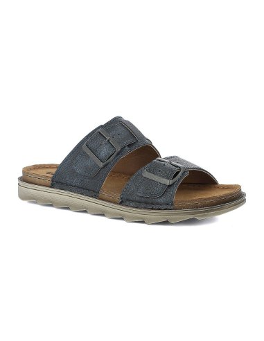Ciabatta Uomo Doppia Fascia Con Fibbie Inblu
