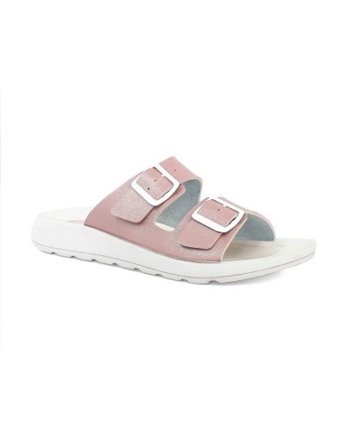 Ciabatta Donna Mare Doppia Fascia Con Fibbie Inblu