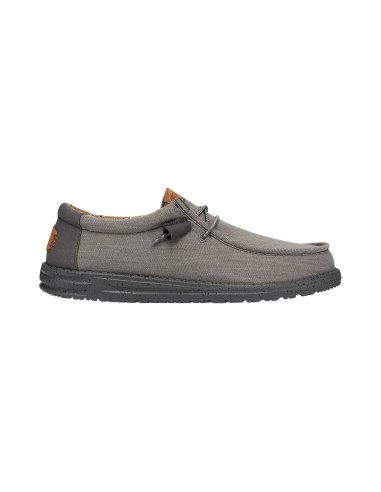 Wally Washed Canvas Scarpa Uomo Con Lacci Hey Dude