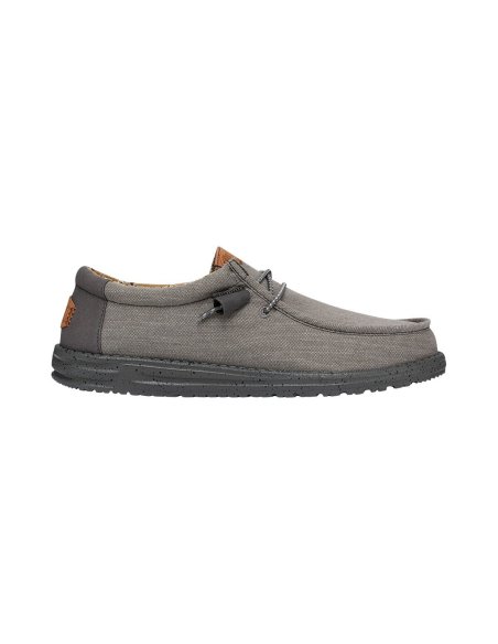 Wally Washed Canvas Scarpa Uomo Con Lacci Hey Dude