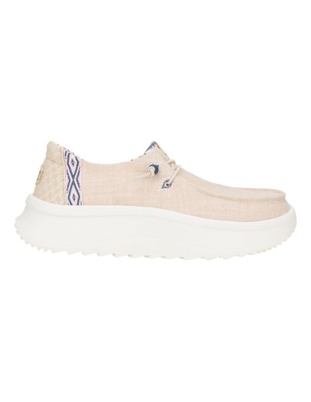 Wendy Peak Chambray Woven Scarpa Donna Con Lacci Hey Dude