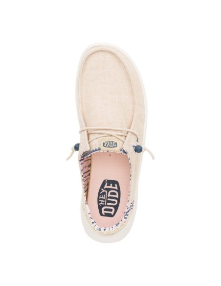 Wendy Peak Chambray Woven Scarpa Donna Con Lacci Hey Dude