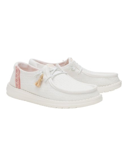 Wendy Perf Canvas Scarpa Donna Con Lacci Hey Dude