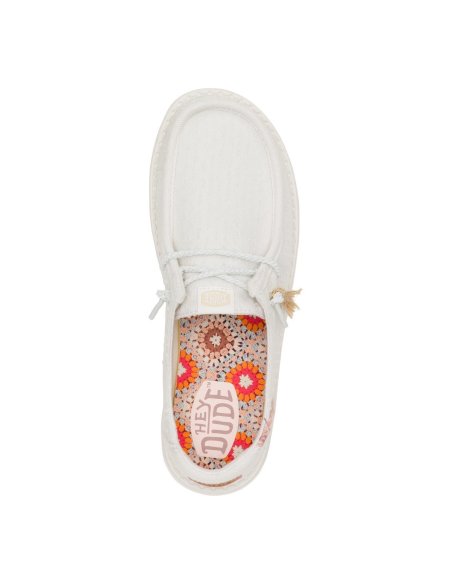 Wendy Perf Canvas Scarpa Donna Con Lacci Hey Dude