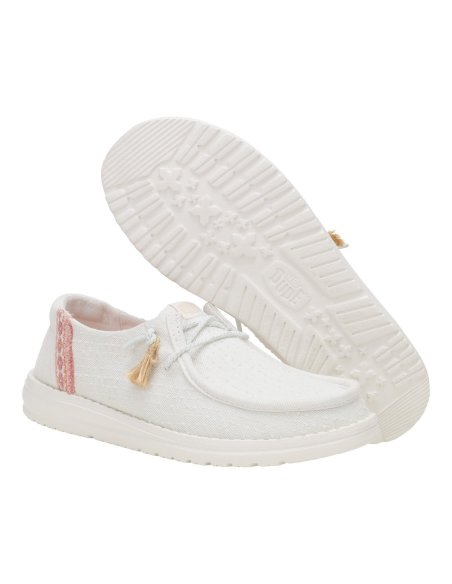 Wendy Perf Canvas Scarpa Donna Con Lacci Hey Dude