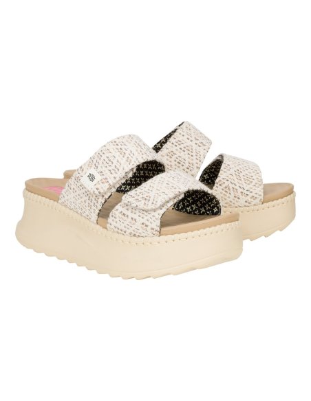 Delray Slide Surf Baja Ciabatta Donna Con Doppio Velcro Hey Dude