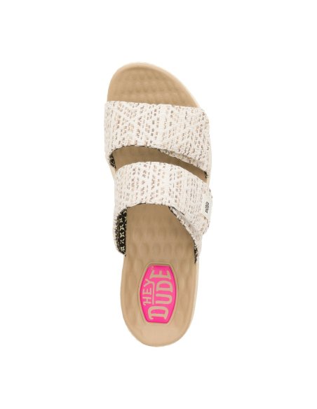 Delray Slide Surf Baja Ciabatta Donna Con Doppio Velcro Hey Dude