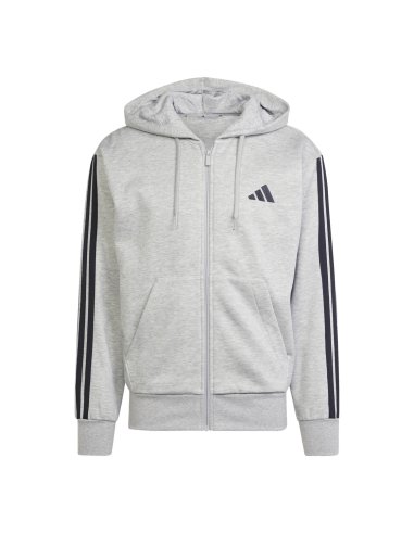 Felpa Uomo Zip Lunga Con Cappuccio Adidas