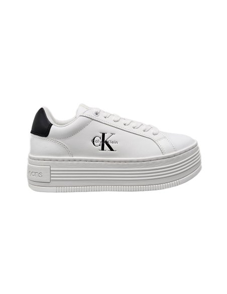 Bold Flatform Low Lace Leather Scarpa Ragazza/Donna Con Lacci Calvin Klein