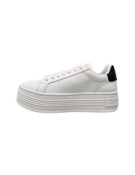 Bold Flatform Low Lace Leather Scarpa Ragazza/Donna Con Lacci Calvin Klein