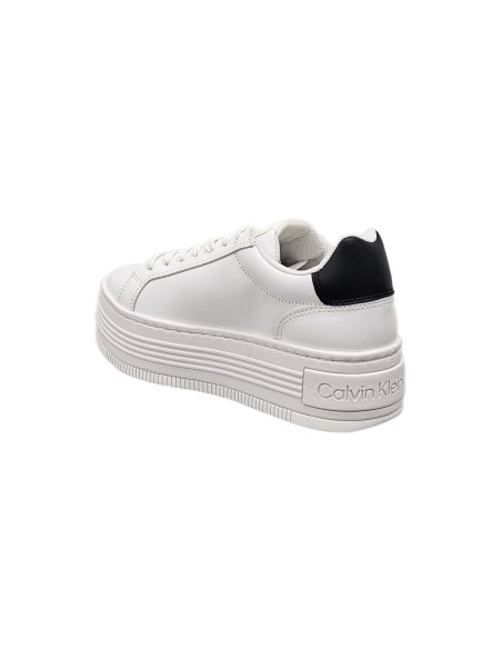 Bold Flatform Low Lace Leather Scarpa Ragazza/Donna Con Lacci Calvin Klein