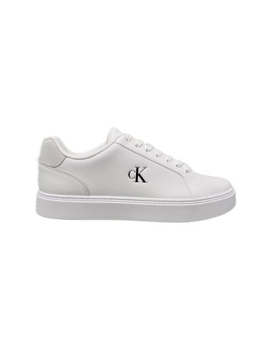 Classic Cupsole Laceup Leather Scarpa Uomo Con Lacci Calvin Klein
